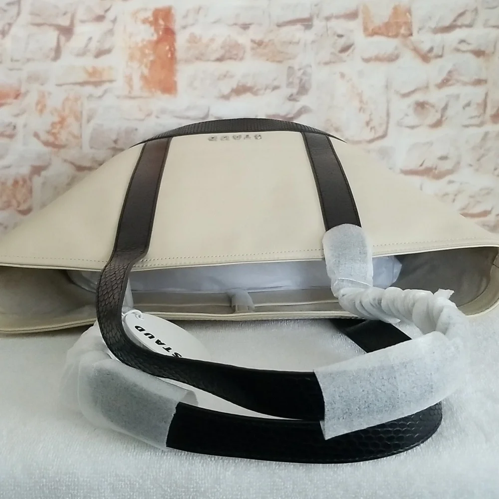 New STAUD Allora Leather Tote Bag - Picture 8 of 13